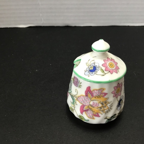 Minton Haddon Hall - Small Lidded Mustard Pot 1980s - Picture 3 of 7
